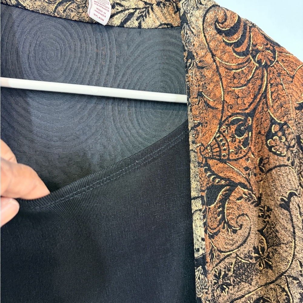 JM Collection Multicolor Paisley Jacket - Picture 4 of 11